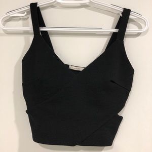 Black classy bralette crop top cami XS/S